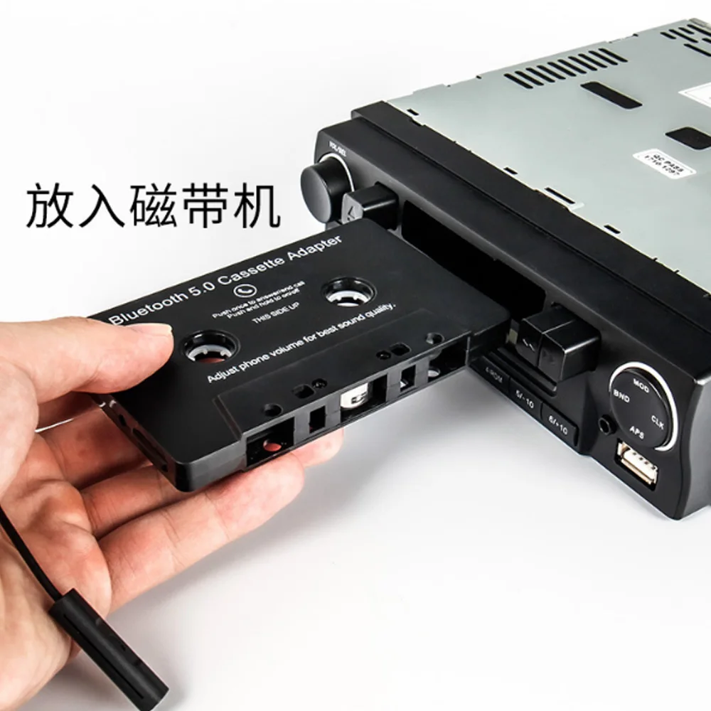 Adaptateur et convertisseur GENERIQUE Adaptateur de cassette bluetooth  convertisseur de bande bluetooth lecteur mp3 convertisseur audio pour  voiture