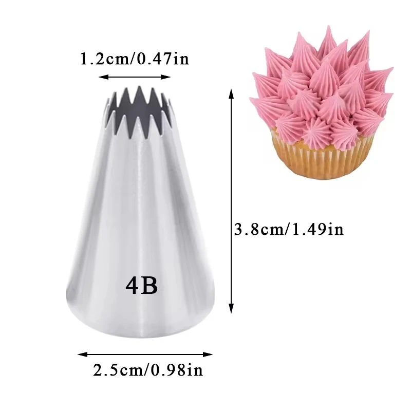 Cake Decorating Tip Set Cake Icing Nozzles Baking Nozzle Set Cake Decorating Nozzle Set Baking Supplies 5pc Piping Nozzle Cream Cake Cupcake Drop Flower Rose Pastry Nozzles Cookies Baking Tools Decorating Tips#1M 2D 2A 4B D66