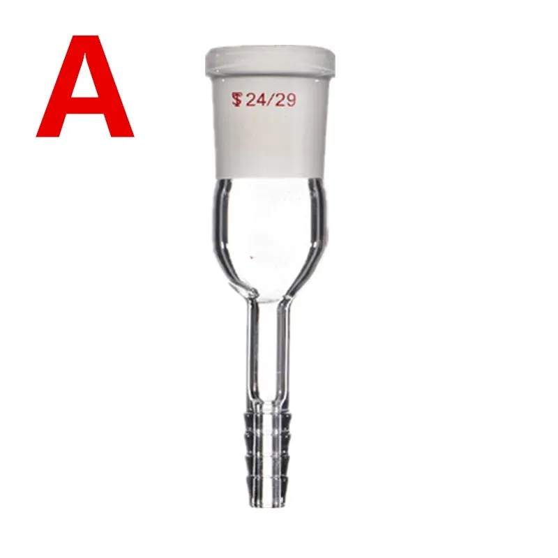 1pcs 14/19/24/29 glass bent Adapter /mouth/Stopper exhaust connection lab glassware Outer diameter 10mm Inner hole 4mm lab glass supplies,lab glass adapter,lab bottle stopper