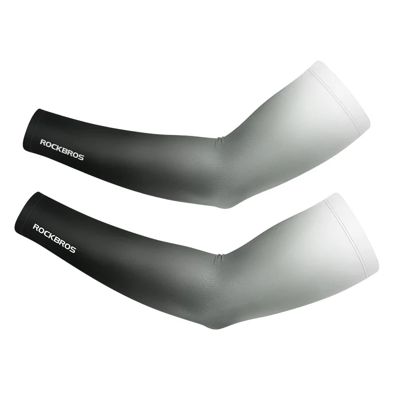 ROCKBROS Arm Sleeves Ice Silk Sports Cycling Arm Sleeves Cover Sun UV Protection Breathable Outdoor Running Fitness Equipment sun protection arm sleeves,arm sleeves,cooling arm sleeves