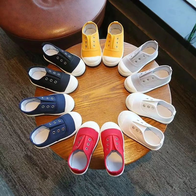

real photo children's shoes Children's mesh shoes Breathable shoes Canvas shoes Boys' sneakers Girls' kindergarten indoor shoes
