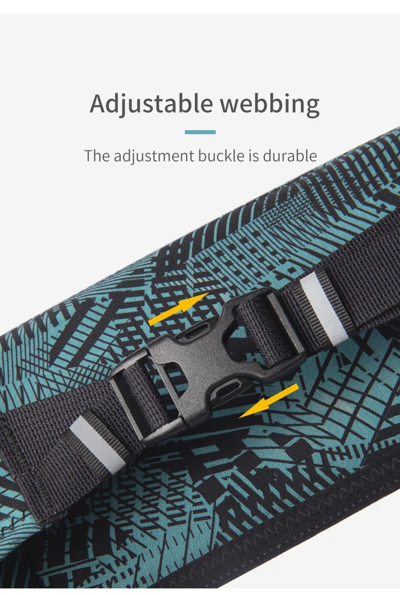 AONIJIE W8115 Unisex Lightweight Sports Running Fanny Pack Run Pocket Adjustable Waist Bag For Waist Size 68cm To 110cm