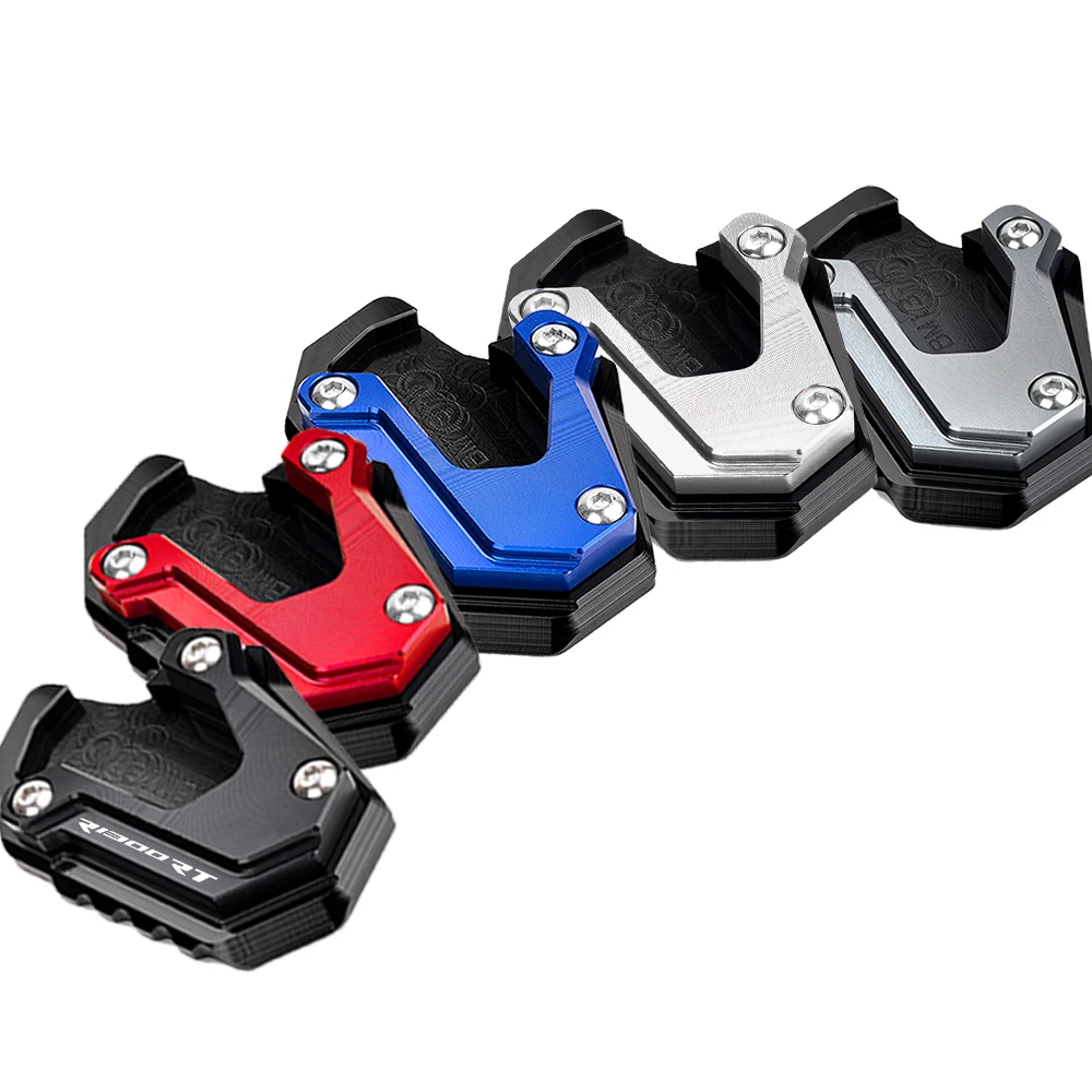 Enhanced Motorcycle Key Cover and Side Stand Extension Pad Support Plate