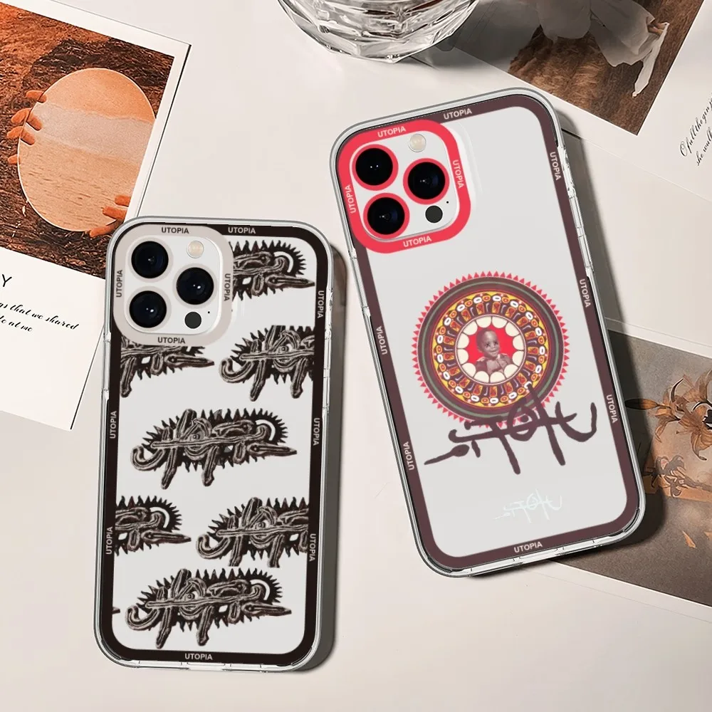 Custodia Per Telefono Travis Scott Utopia Per Xiaomi Redmi Note 7 8 9 10 11 Pro Max Custodia Trasparente Per Bordi