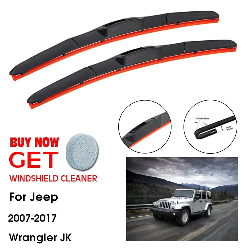 Car Wiper For Jeep Wrangler Jk 16"+16" 20072017 Front Window Washer