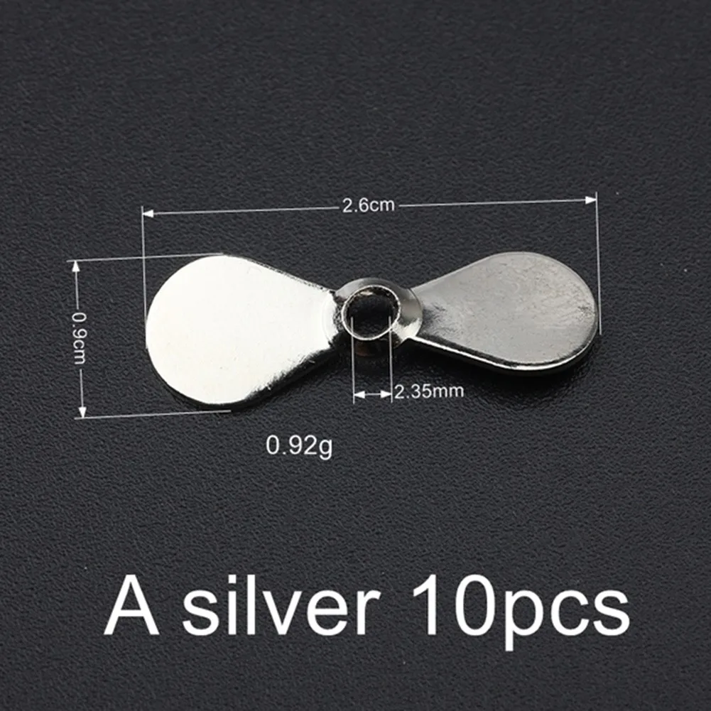 10PCS Prop Blade Stainless Steel Propeller Spin Blades DIY Topwater Lures  Custom Fishing Lure Accessories Fishing Tackle Pesca - AliExpress