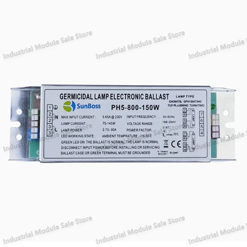 PH5-800-150W UV Bactericidal Electronic Lamp 220V Waste Gas Treatment Lamp Ultraviolet Ballast UV for Burning Boards Rectif
