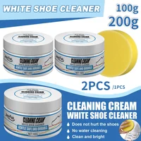 100/200g White Shoe Cleaning Cream Multi-functional Cleaning Brightening Whitening And Yellowing Maintenance Of sports Shoes 1