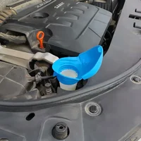 6V0955485 6V0 955 485 Wiper Washer Fluid Reservoir Tank Bottle Cover Cap Lid Plastic Blue for Audi for VW, SKODA 2