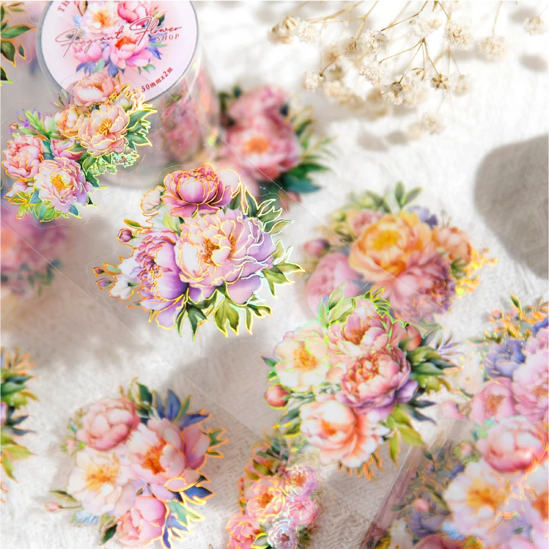 Floral Dream Washi Tape for Scrapbooking and Stationery Crafting