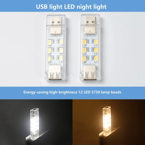 휴대용 LED 조명 USB 야간 조명, 미니 테이블 책상 램프, 방 장식 손전등, 파워 뱅크 노트북 캠핑 독서 조명 4