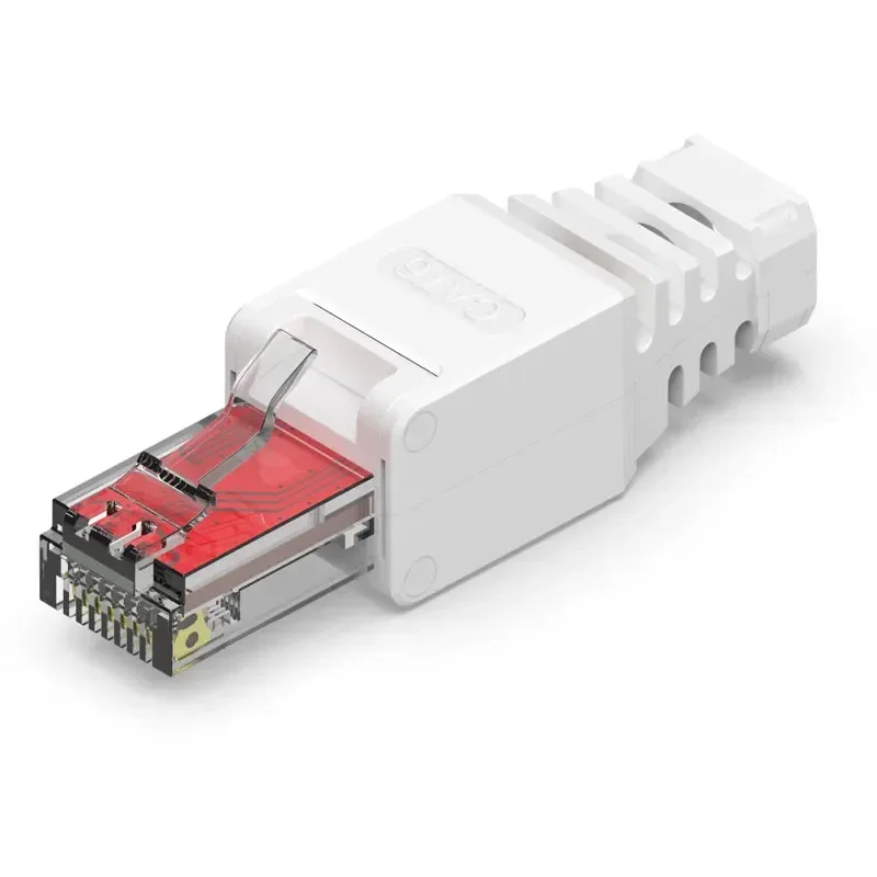 Wire Connector 1PCS ZoeRax Tool Free RJ45 CAT6 Ethernet Termination Plugs 23AWG to 26AWG Cable Internet Plug Installation Toolless
