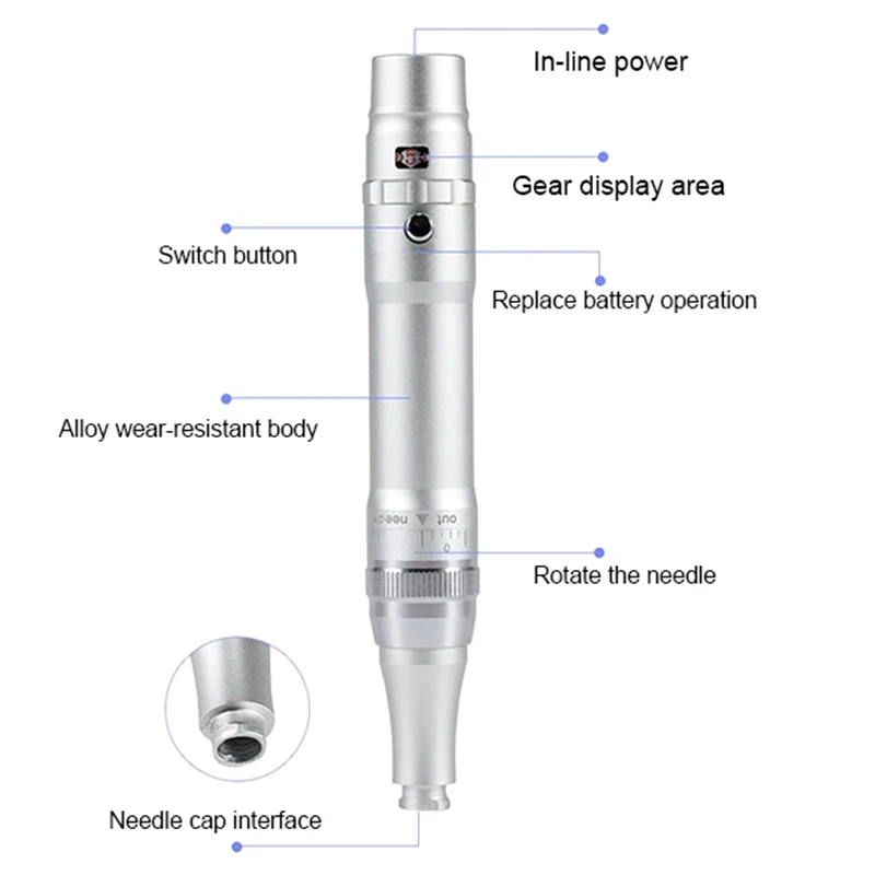 Tattoo Supplies Tattoo Kit Tattoo Pen Wireless PMU Machine Tattoo Pen Kit Professional Microshading Machine Supplies Tattoo Device for Permanent Makeup Lips Eyebrow