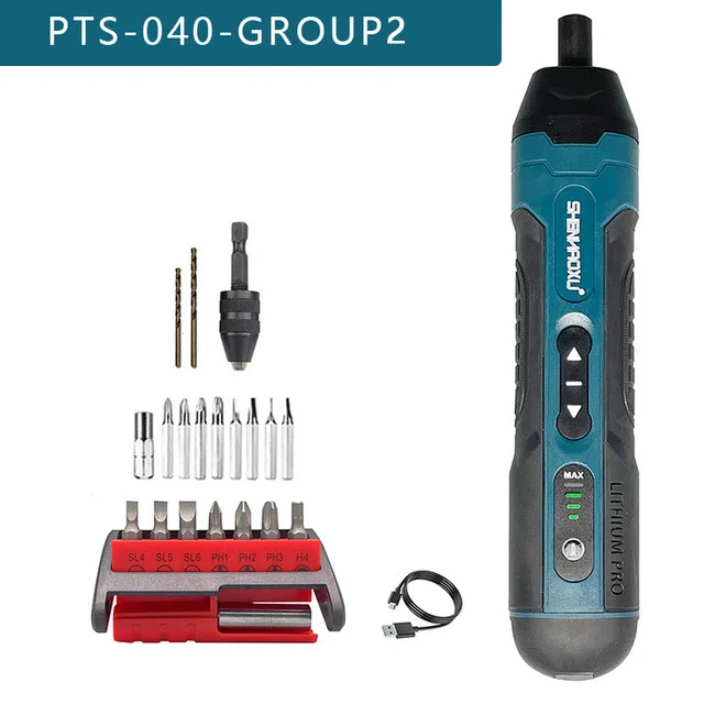 مجموعة مفك براغي كهربائي لاسلكي قابل لإعادة الشحن،...