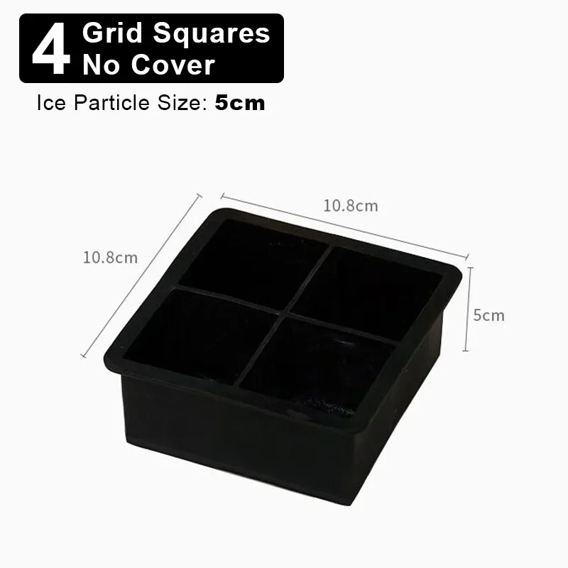 Silicone Spherical Ice Cube Molds - Reusable Ice Cube Maker