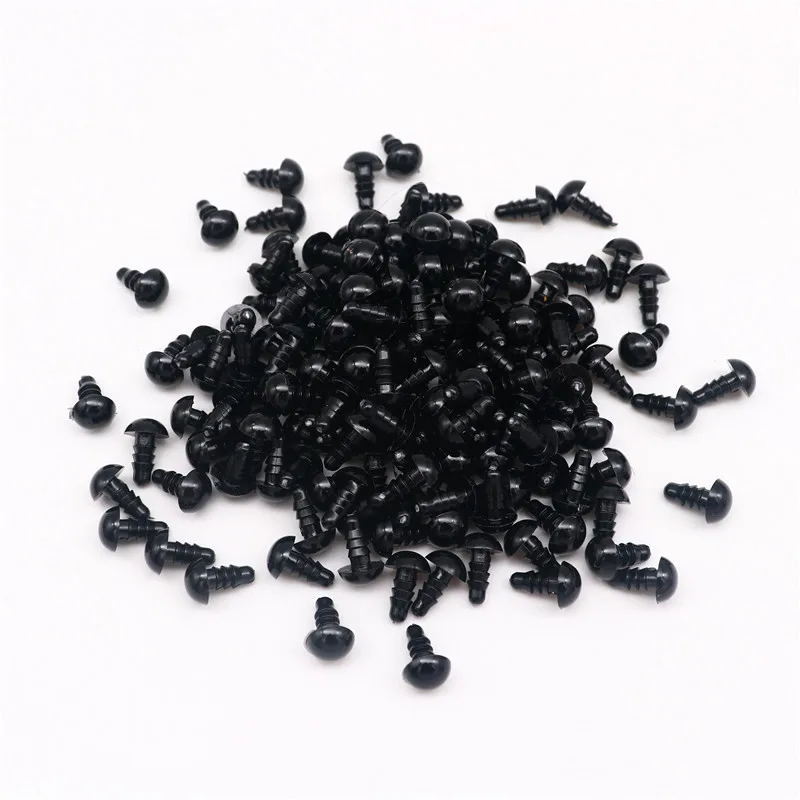Black Plastic Safety Eyes for DIY Crafts and Doll Decoration (50/100pcs)