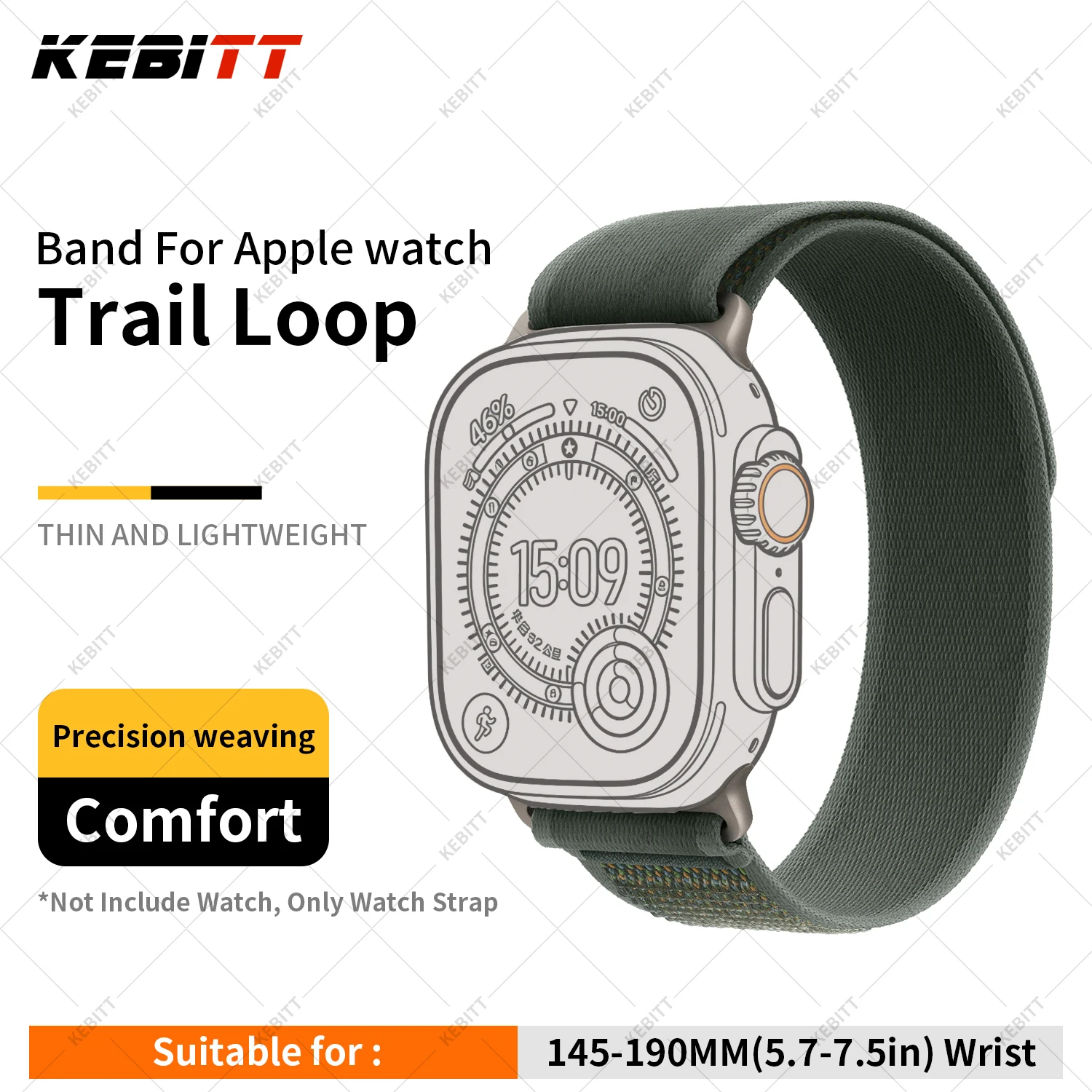 ตัวเลือกสินค้า สายนาฬิกาไนลอนคุณภาพสูง สำหรับ Apple Watch ทุกรุ่น