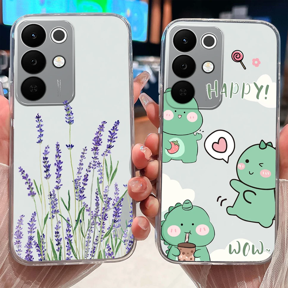 Colorful Patterned Clear Soft Silicone Phone Cover - Lightweight and Stylish Case