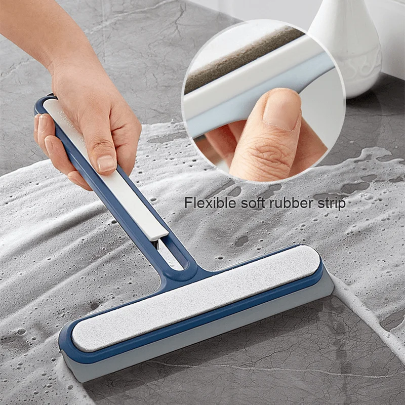Glass Cleaner Squeegee 1pc Silicone Water Wiper Plate For Car Windshield Window Bathroom Kitchen