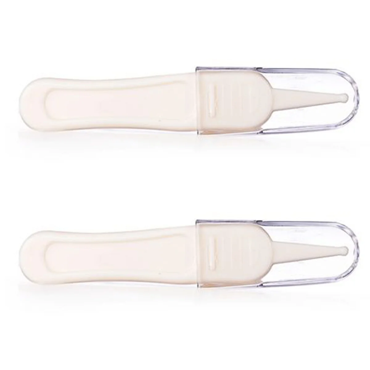 2PCS Baby Safe Nose Clean Clip Tweezers Ear Nose Clean Navel Tweezers Baby Care Cleaner