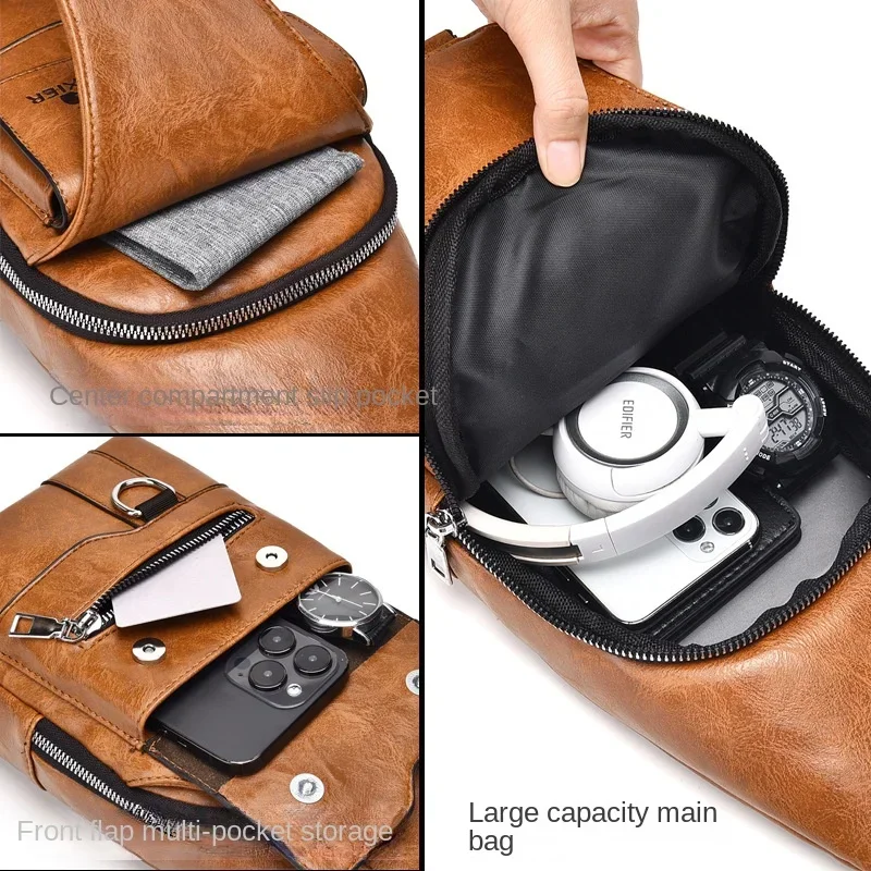 حقيبة رجالية مميزة، تتميز بتصميمات عصرية ذات سعة ك...