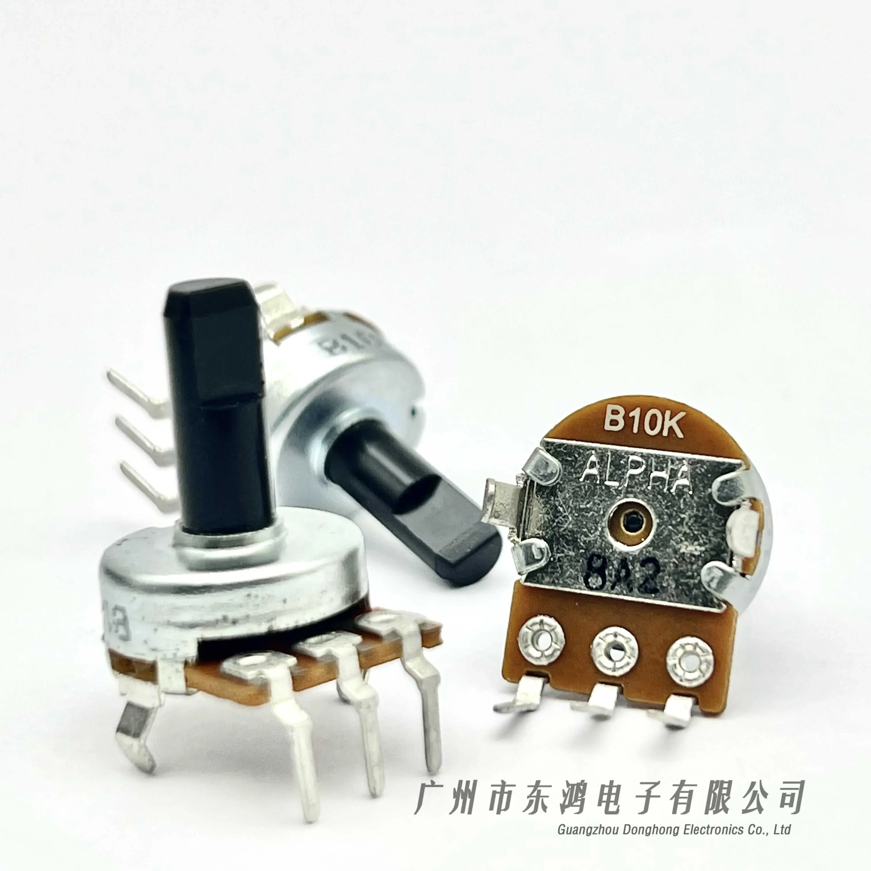 Alpha 161 single potentiometer B10K 3-foot vertical audiophile audio half-axis 15MM with center point