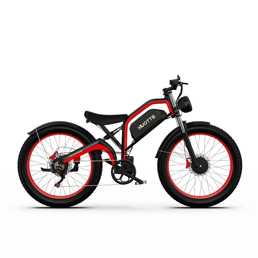 DUOTTS N26 Erwachsenen-Elektrofahrrad Doppelmotor 48V20AH Akku 26*4,0 Zoll Breitreifen E-Bike – Detail 15