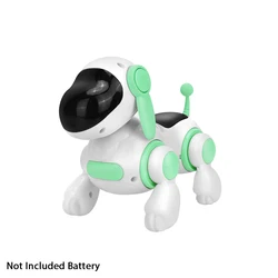 Interactive Smart Robotic Dog Toy with Lights and Sound for Children's Learning & Play (Light green)