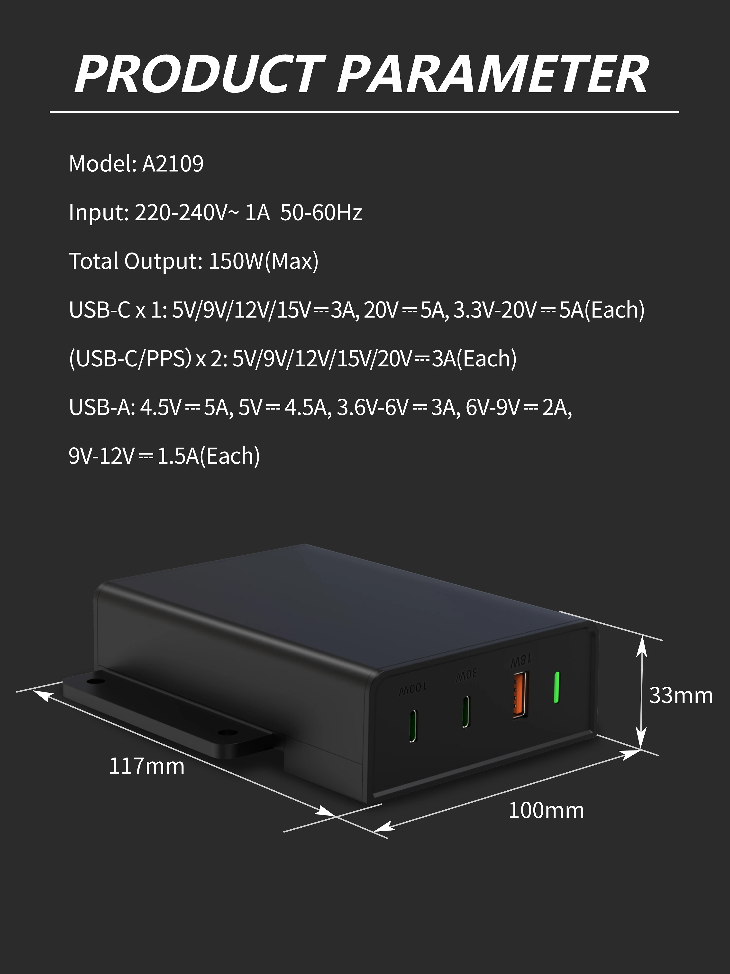 ƺ  ޴ 4.0 3.0  ,  CŸ, 120W PPS  , USB C  , 150W PD QC