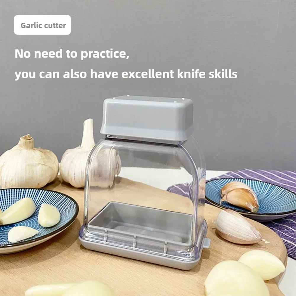 detachable garlic slicer, easy to clean, thick cup body, safe hand guard, scratch resistant, compact and portable