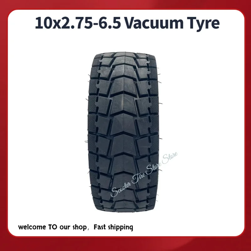 10x2.75-6.5 Tubeless Vacuum Tire for SmartGyro Rockway C Electric Scooter-Replacement Wheel Parts