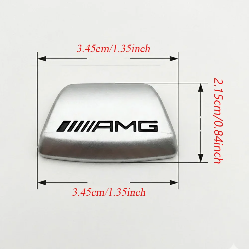 3D 메탈 로고 AMG 스티어링 휠 배지 엠블럼 스티커 트림 벤츠 W205 W213 W204 W212 GLC GLE CLA 자동차 인테리어 액세서리
