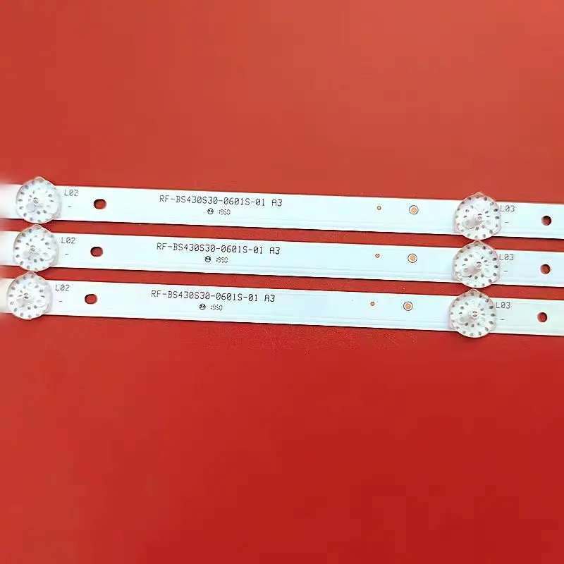 New 3pcs/Kit LED Strips for 43 TV LT-324X3 MAX-E43CH-S RF-BS430S30-0601S-01 A3 RF BS430S30 0601S 01 A3