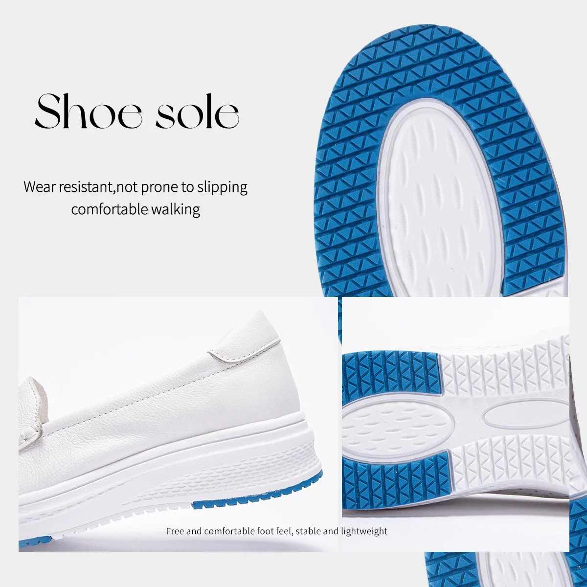 أحذية مسطحة بسيطة بلون سادة، أحذية نسائية مسطحة جد...