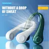 New Hanging Neck Fan Portable Cooling Fan USB Leafless 360 Degree Neckband Fan 78 Surround Air Outlets 4000Mah Rechargeable 2