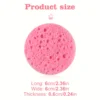 Compressed Facial Sponges, Estheticians Round Cellulose Facial Sponges,Natural Cosmetic Spa Sponges For Face Cleansing,Massage 4