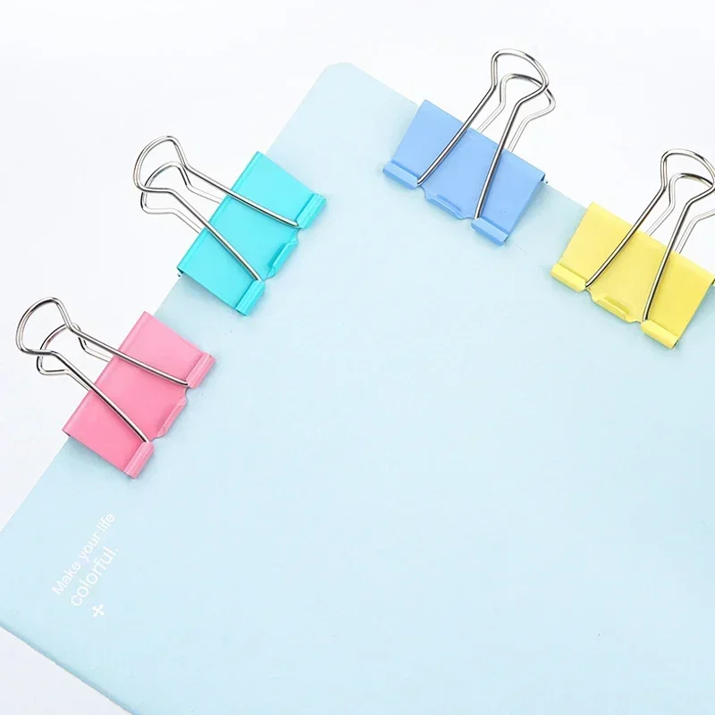 Multicolor Metal Paper Clips Bulk Pack 15/19/25/32/41mm Assorted Sizes for Office School Books Stationery Organizing Supplies paper clips