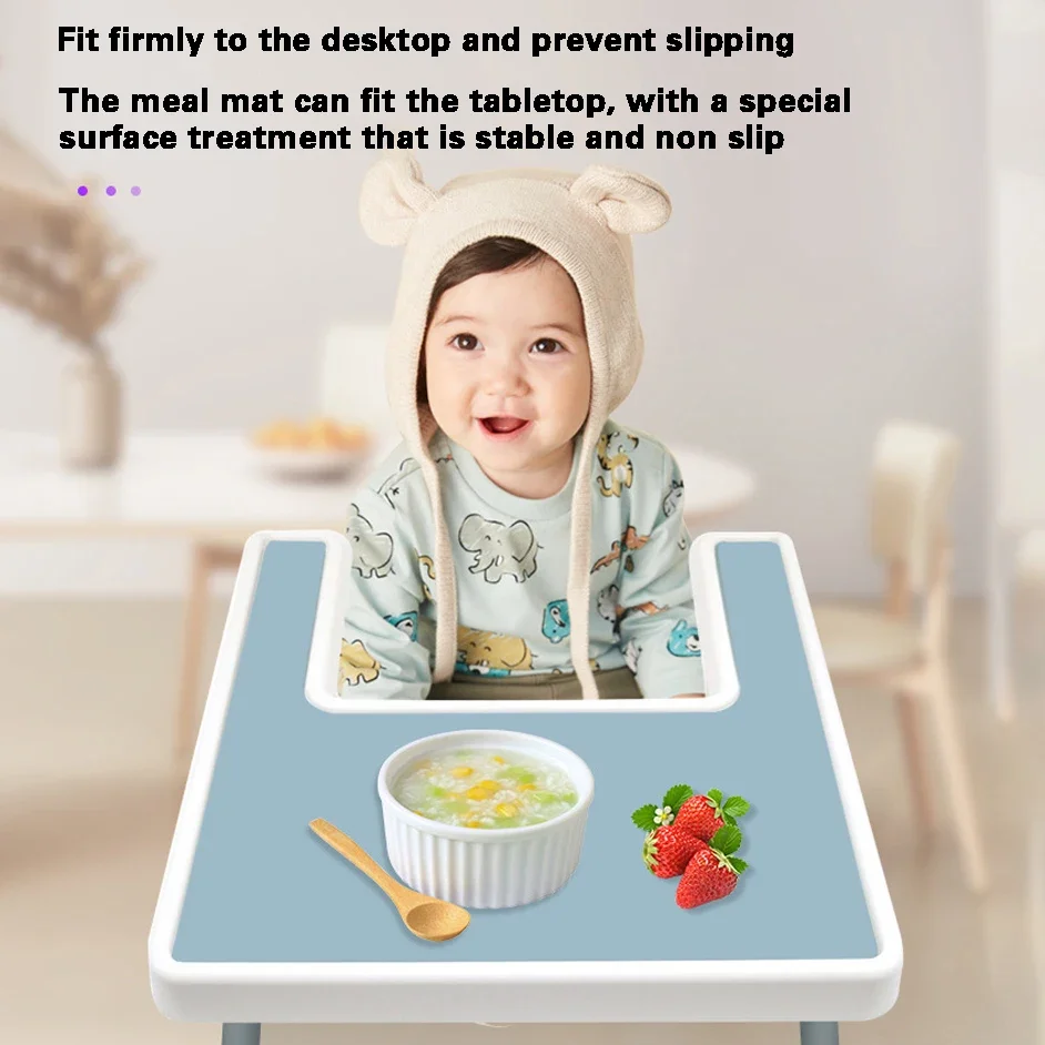 Dining chair baby baby dinner plate silicone mat children's table soft cushion anti-fouling non-slip placemats