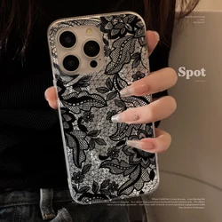 Elegant Hollow Lace Design Phone Case Cover - Galaxy S23 Ultra (BA - P1525)