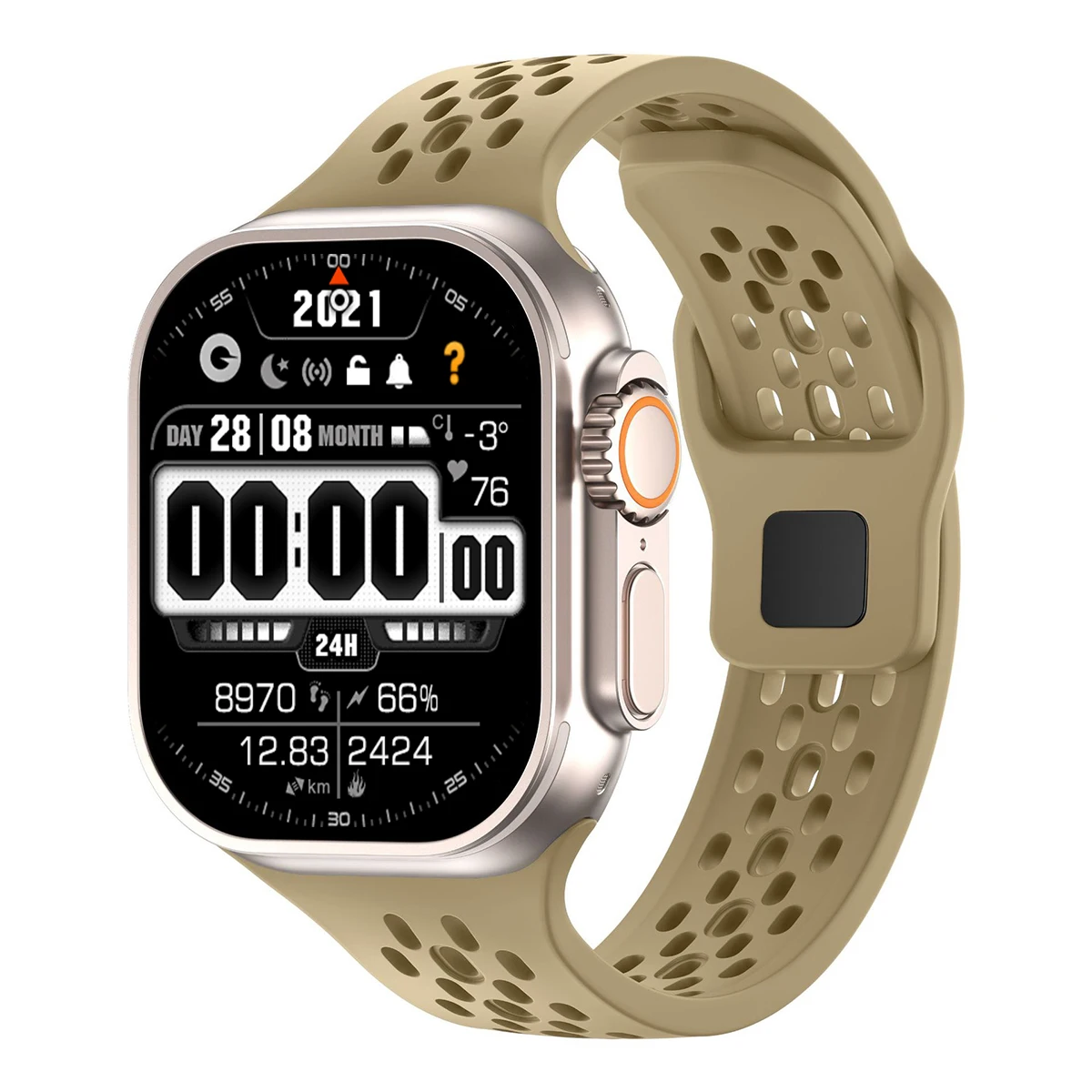Premium Silicone Smartwatch Band - Versatile Strap in Multiple Sizes