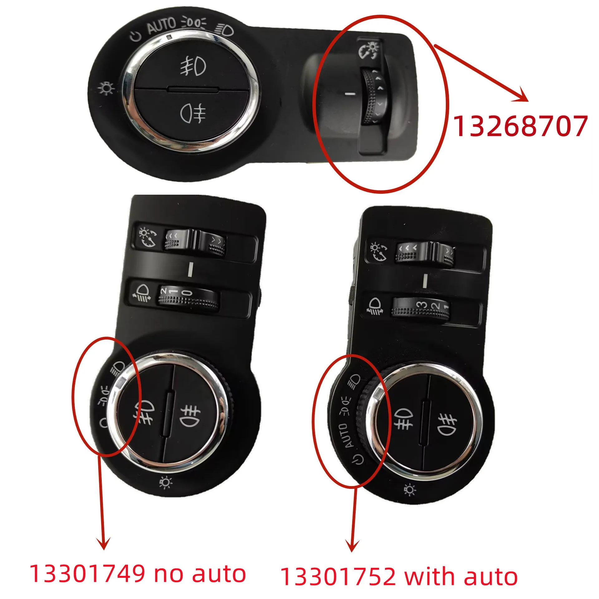 New 13301749 Fog Lamp Headlight Control Switch For Chevrolet Cruze 2017