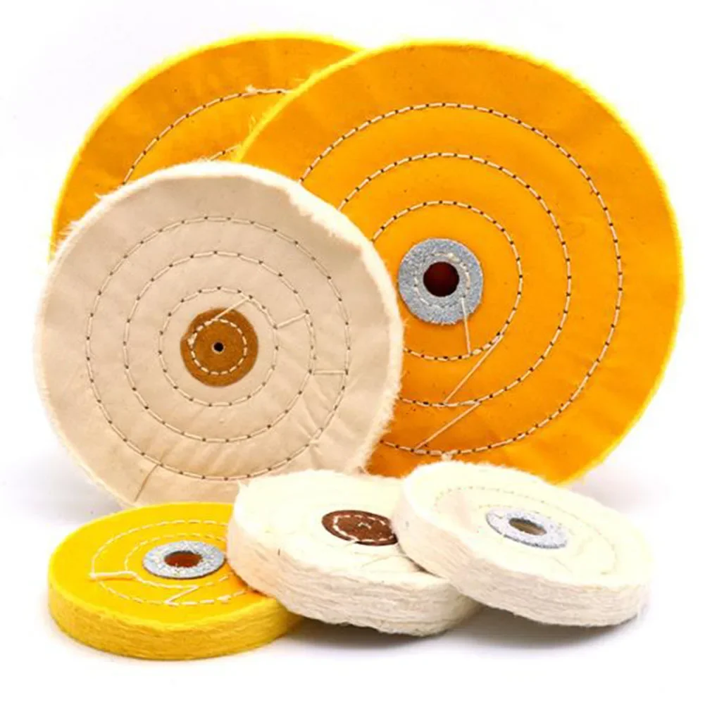 4in 50PLY Polishing Buffing Wheel Cloth Buffing For Metal Jewelry Hardware Polishing Grinding Power Tools 1pc 3inch 75mm grinding stone polishing wheel metal grinding polishing pad buffing wheels for bench grinder metal working