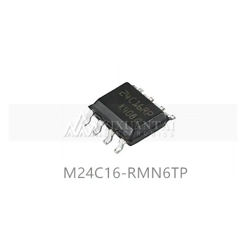 

10pcs/Lot M24C16-RMN6TP EEPROM Serial-I2C 16K-bit 2K X 8 2.5V/3.3V/5V 8-Pin SO N T/R New