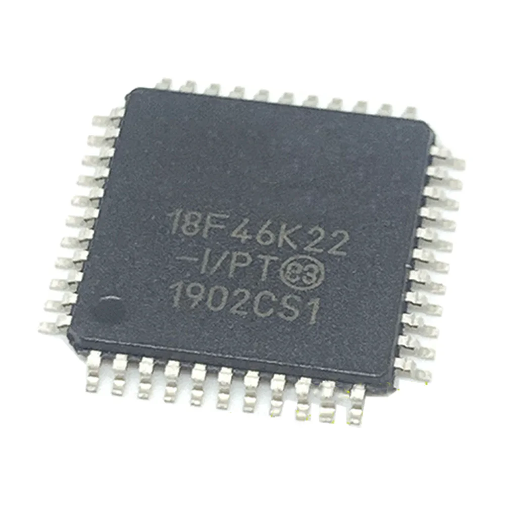 

5Pcs/lot Pic18f46k22-I/Pt Mcu 8-Bit Pic18 Pic Risc 64Kb Flash 2.5V/3.3V/5V Automotive 44-Pin Tqfp Tray Ic Chip Pic18f46k22