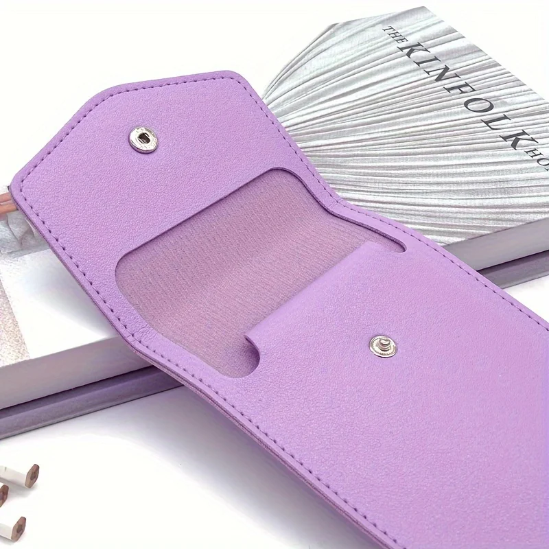 Premium PU Leather Pen Case - Elegant Signature Pen Holder & Leak-Proof Storage Bag