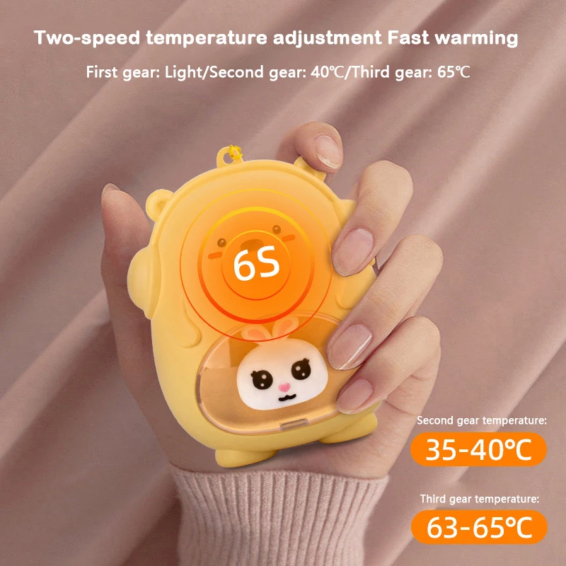 

Cute Hand Warmer USB Rechargeable Portable Winter Keep Warm Gadget Pocket Mini Electric Heater Warm Up Tools