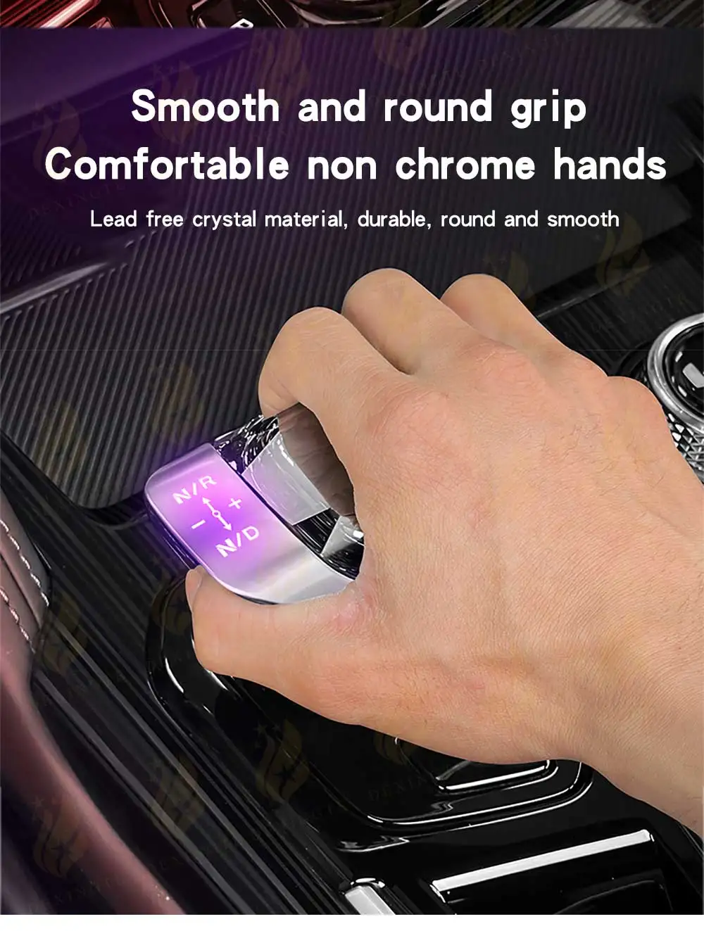 For Kx11 GEELY Monjaro Manjaro LED Crystal Lever with Atmosphere Light Replaceme
