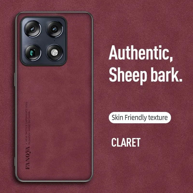 Premium Sheepskin PU Leather Full Camera Protector Case with TPU Anti-Drop Cover