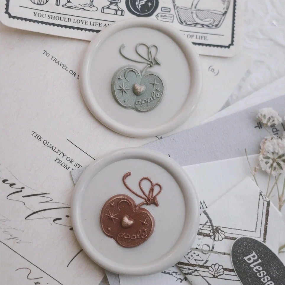 Original Diy Lacquer Seal 3d Fine Carving Seal Head Brass Head Wedding Invitation Envelope Sealing Stamp Toy