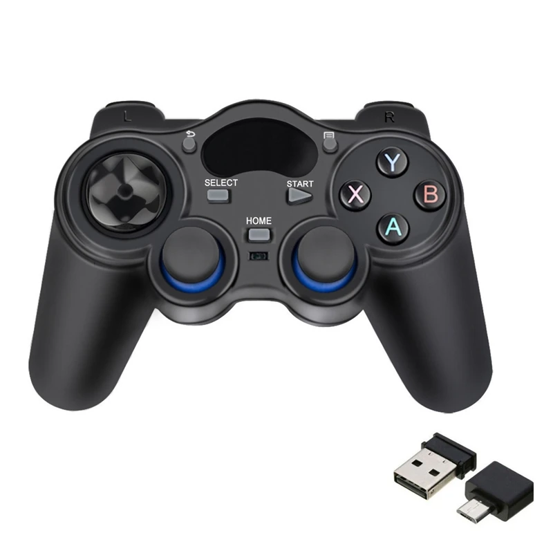 OTG 2.4G Wireless Game Controller Joystick Gamepad With USB Receiver For PS3 Android TV Box Raspberry Pi4 Retropie 